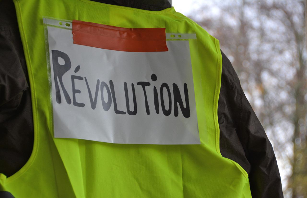 Yellow vest protestor in France